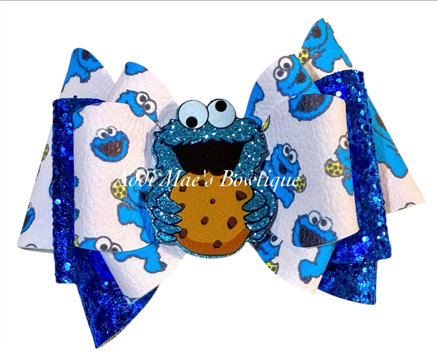 Cookie Monster Bow