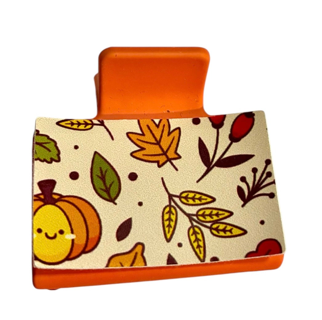 Fall Leaves Small Claw Clip