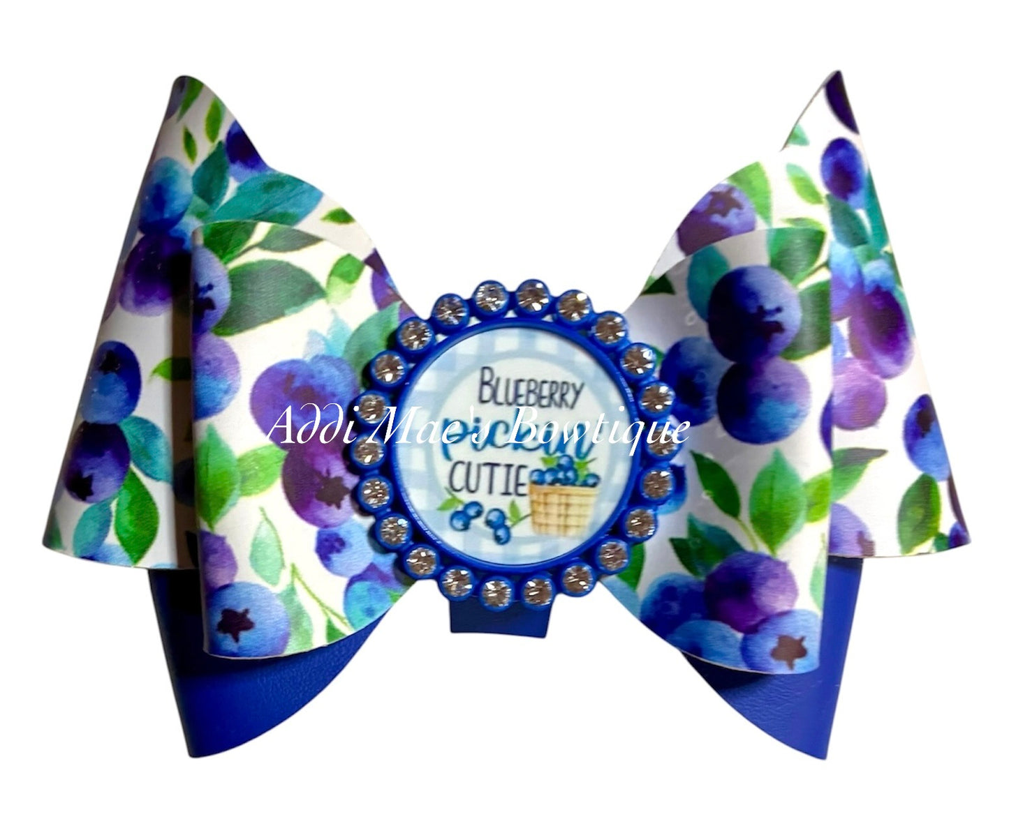 Blueberry Pickin Cutie Bow
