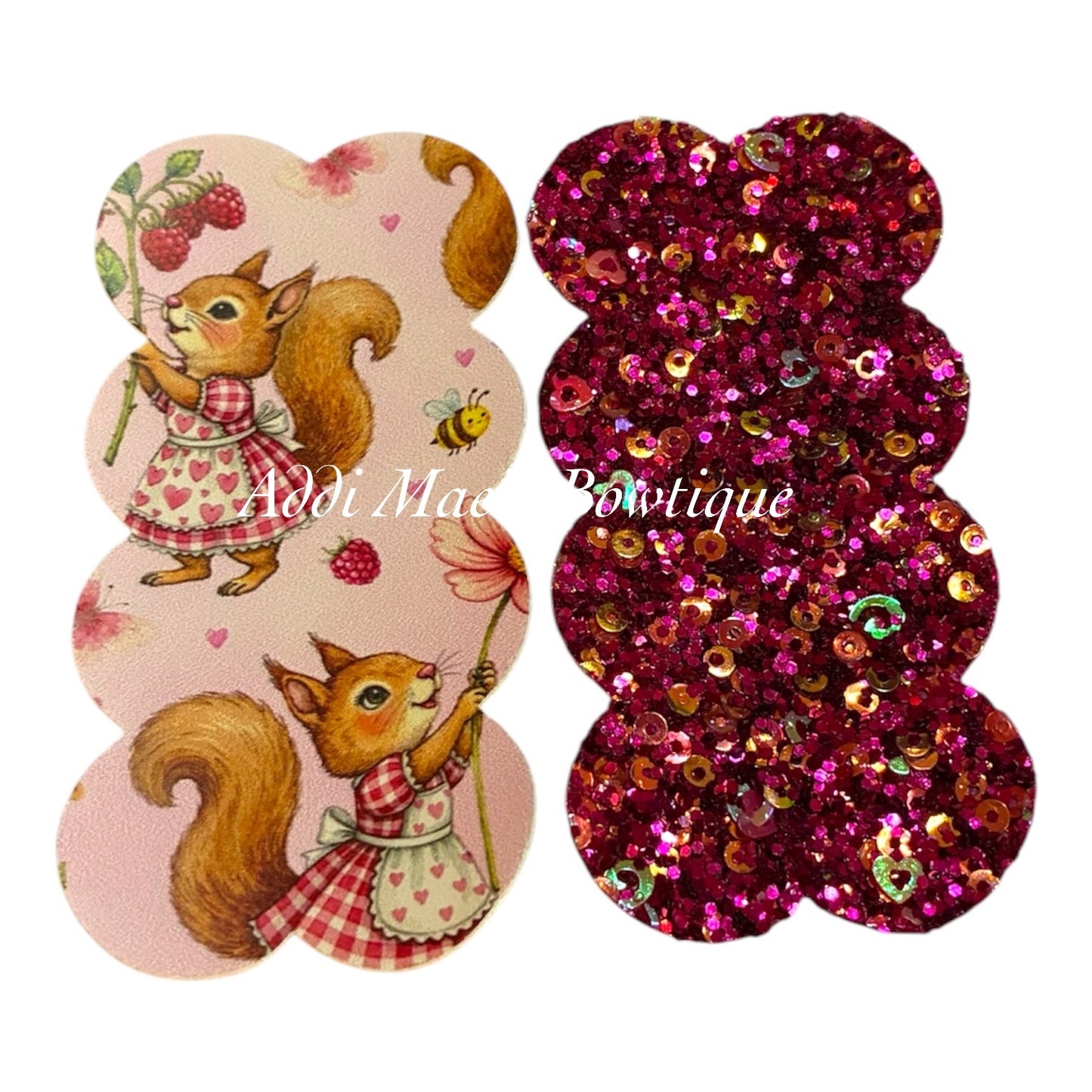 Raspberry Squirrels Snap Clip Set