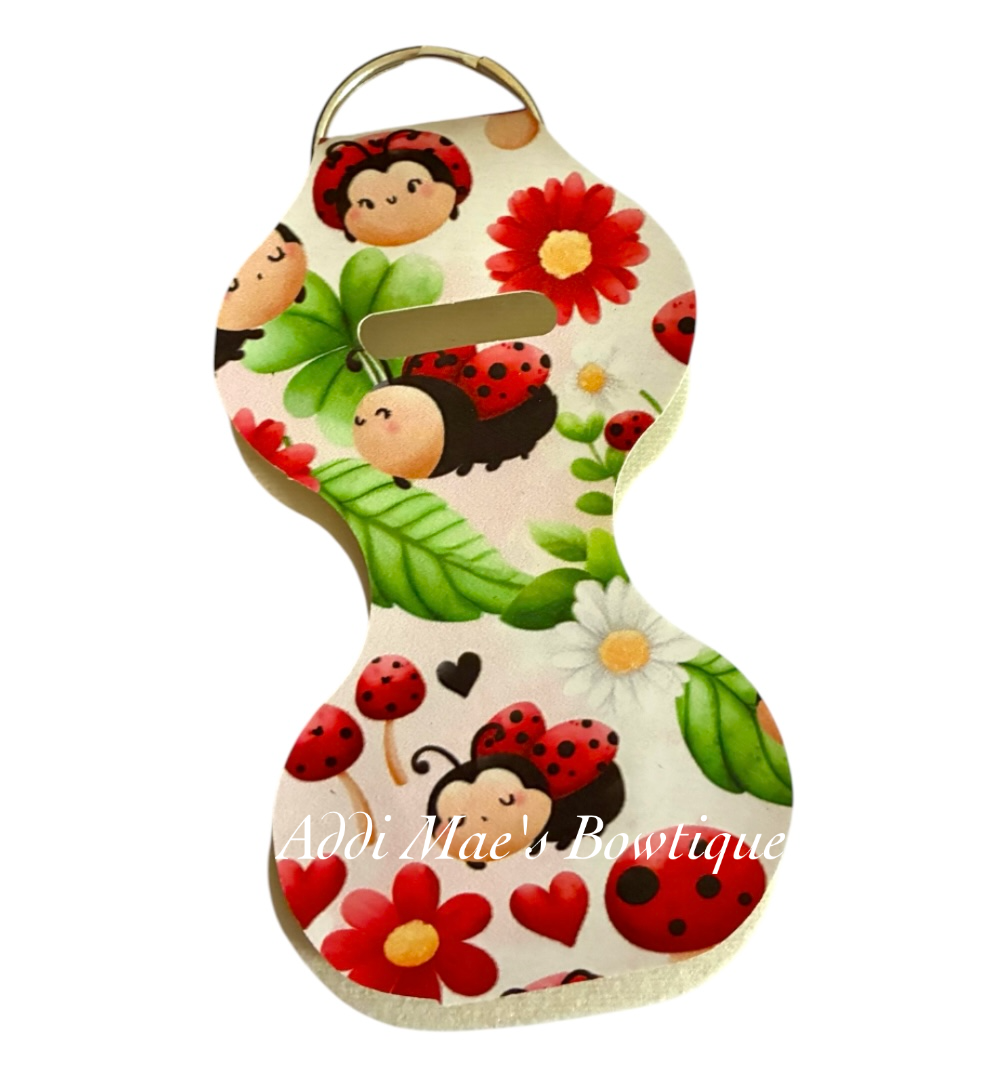 Ladybug Chapstick Keychain