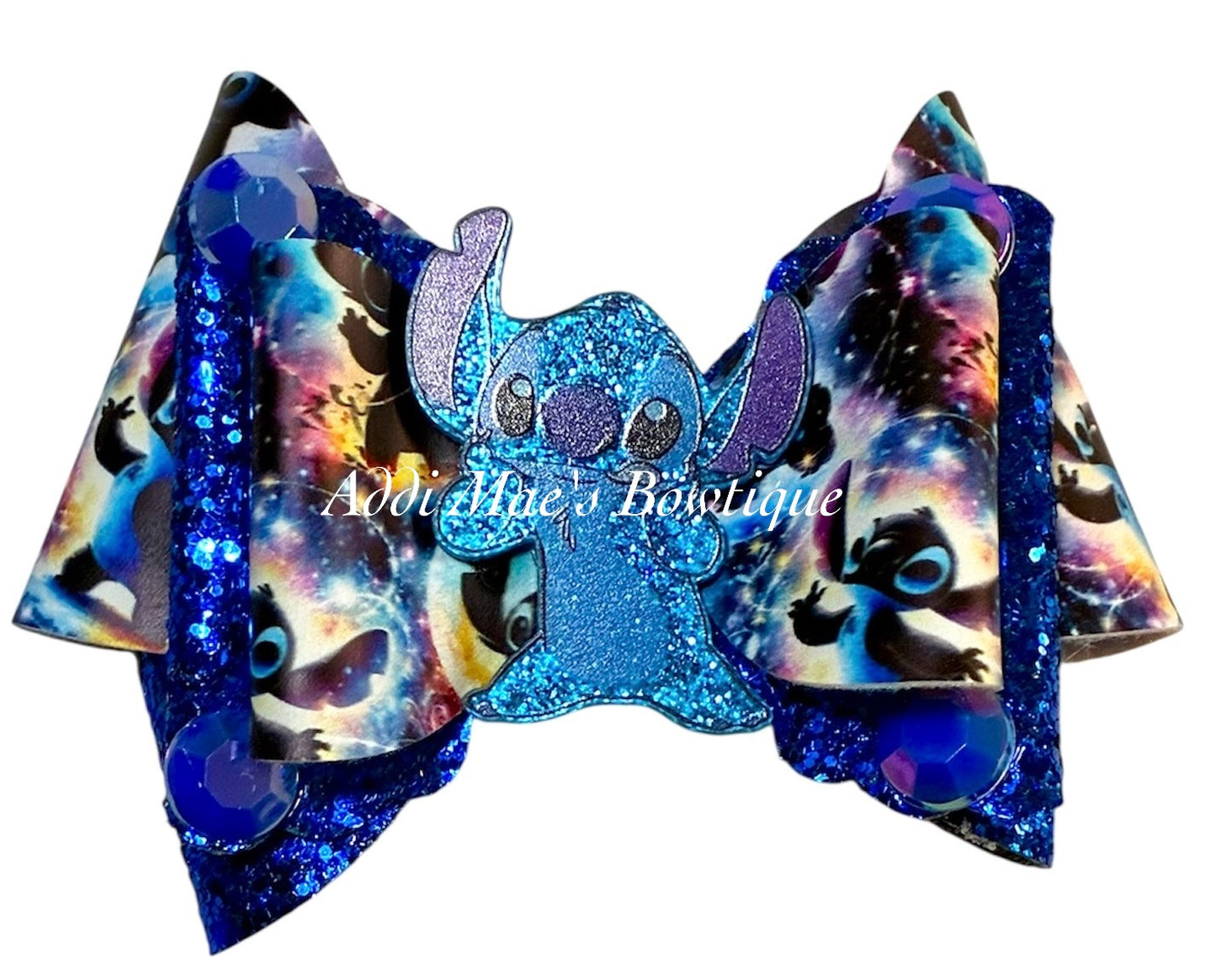Blue Alien Galaxy Bow