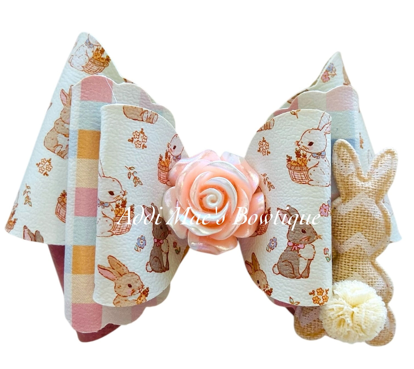 Sweet Pastel Bunny Bow
