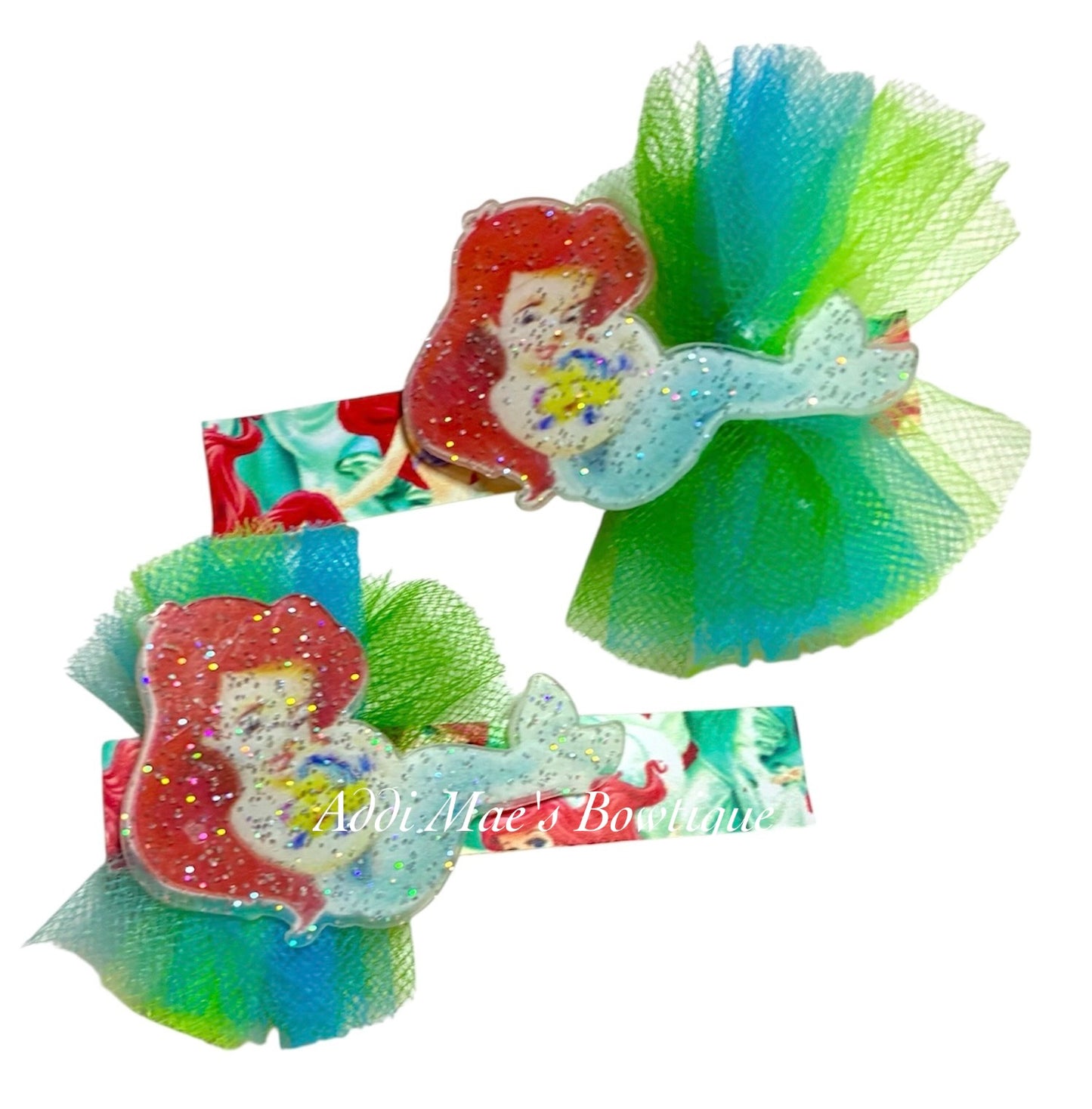Mermaid Princess Alligator Clip Set
