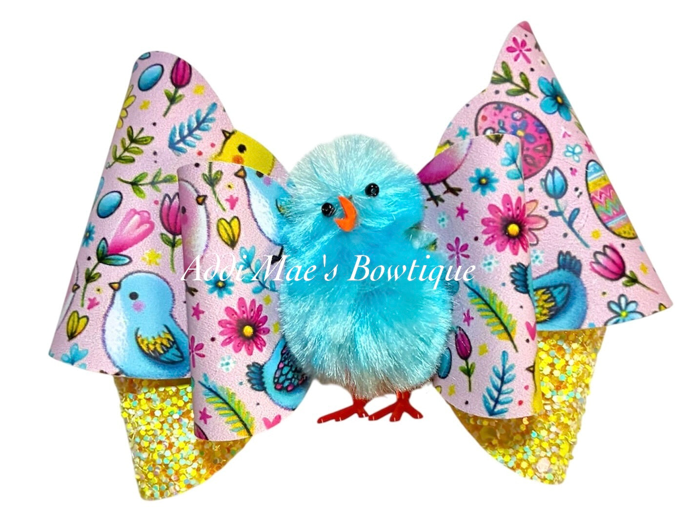Spring Chicks Bow