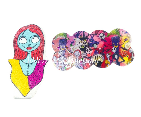 Pumpkin King Skeleton Couple Halloween Snap Clip Set