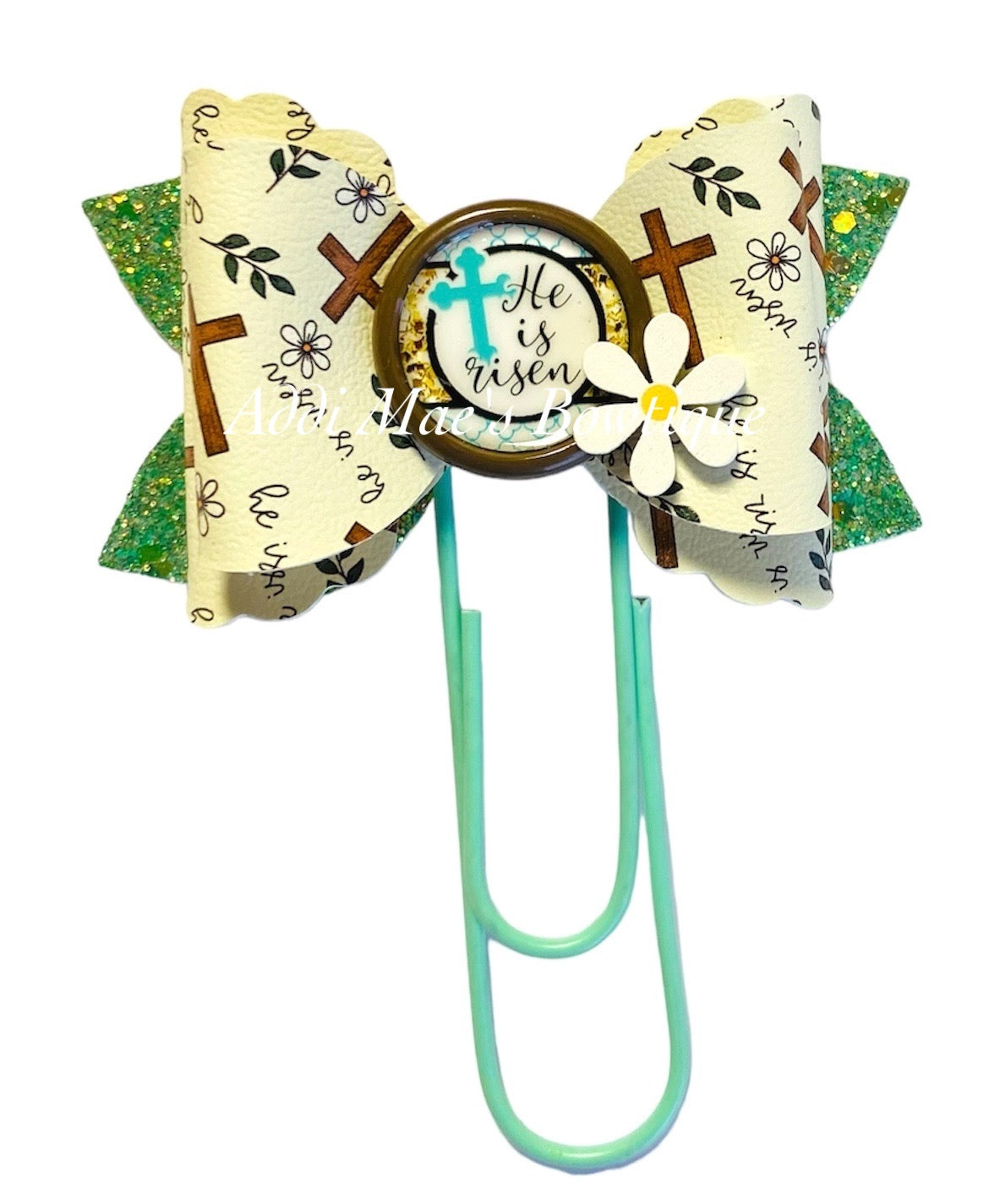 He Is Risen Bow Jumbo Paperclip Bookmark