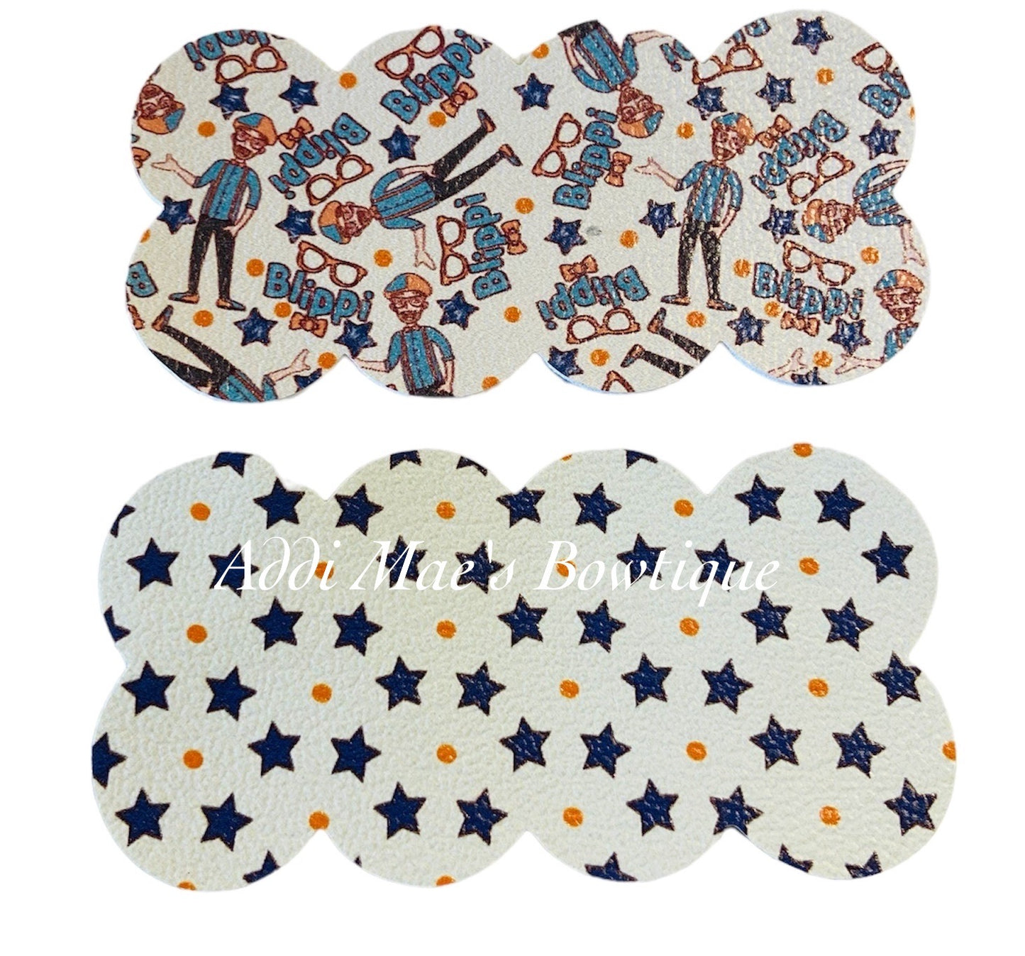 Blue Orange Glasses Guy Snap Clip Set