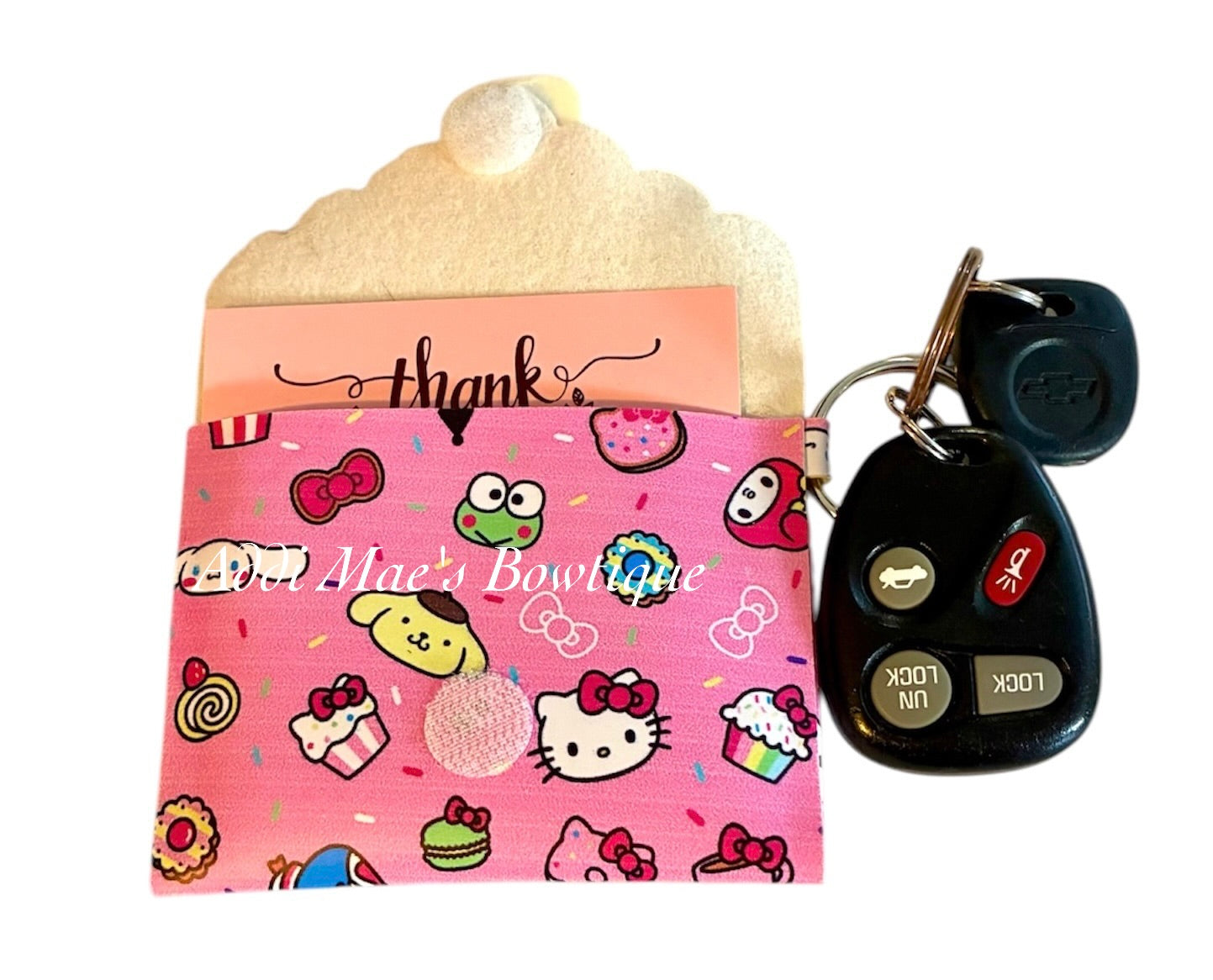 Kitty Sprinkles Coin Purse Keychain