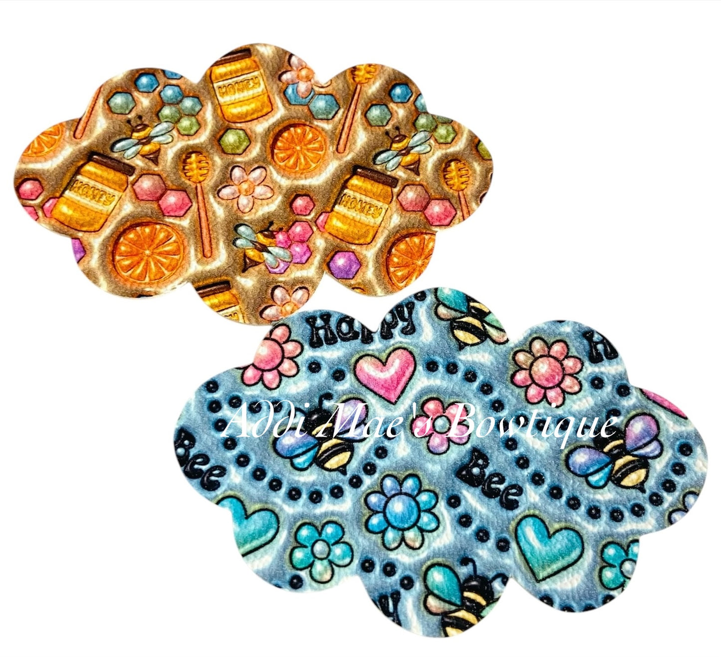 Bee Happy Scattered Honeycomb Snap Clip Set