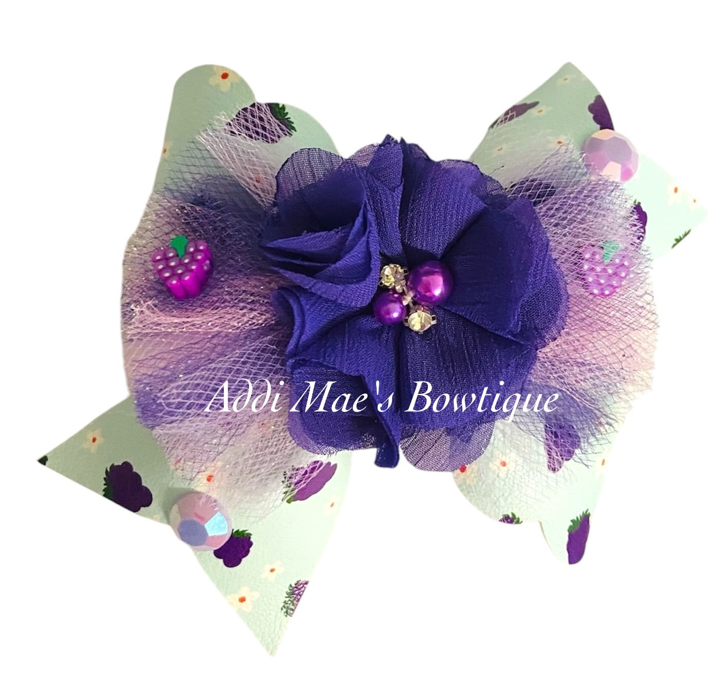 Grapes and Daisies Fruit Bow