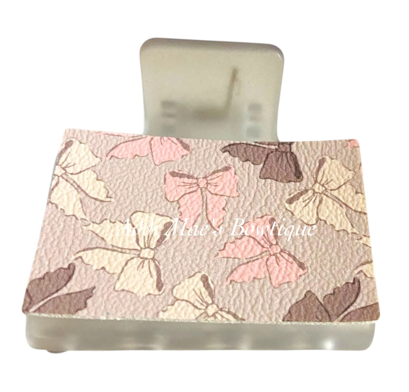 Pink Western Bows Small Claw Clip