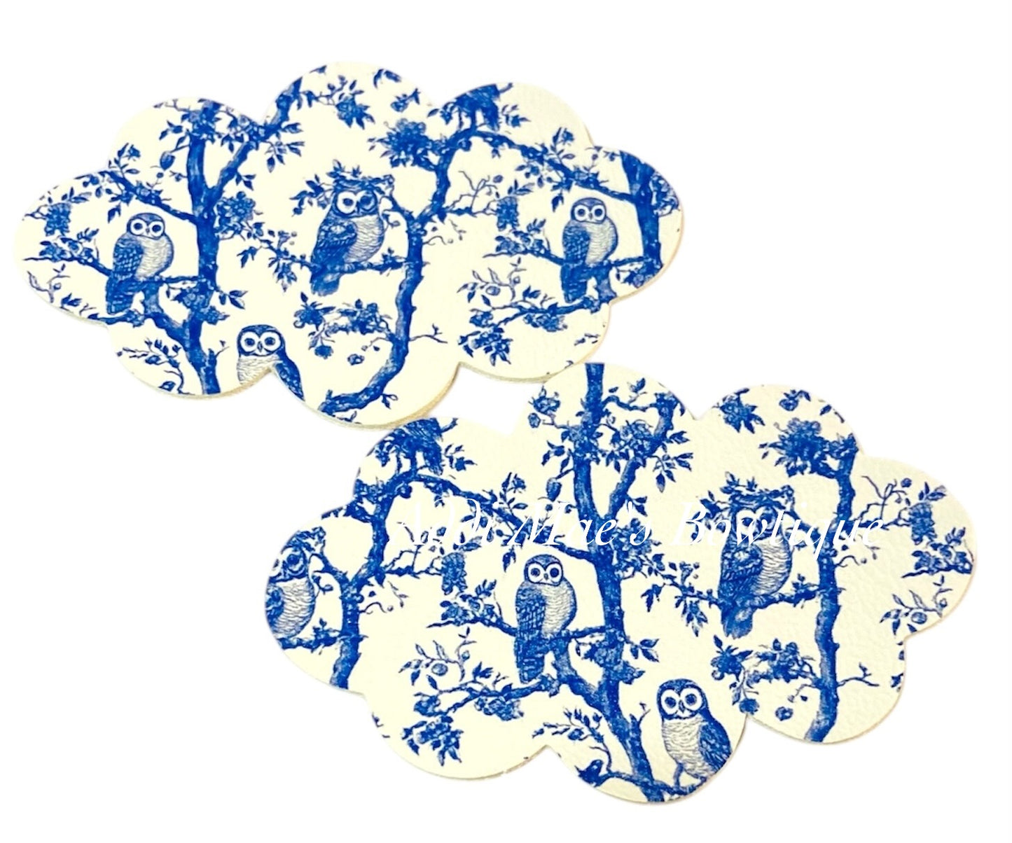 Woodland Toile Owl Snap Clip Set