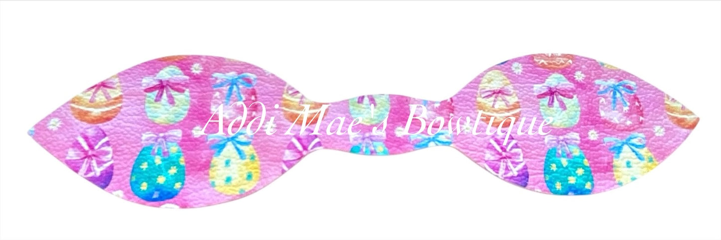 Bright Easter Eggs Top Knot Pony / Clip