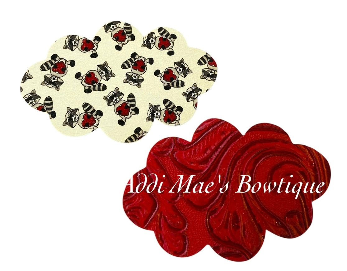 Valentines Day Love Raccoon Snap Clip Set