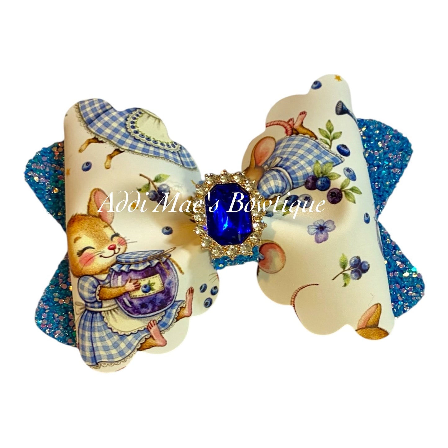 Blueberry Mouse Bow