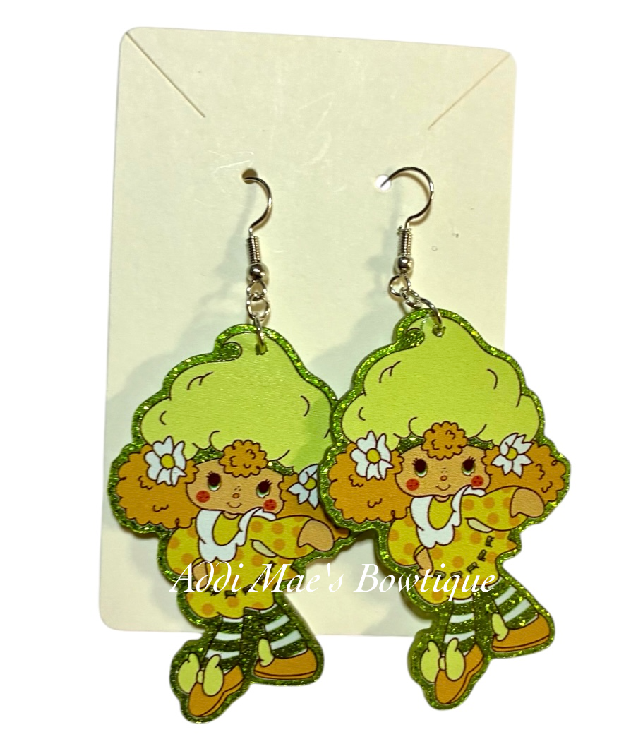 Lemon Girl Acrylic Dangle Earrings