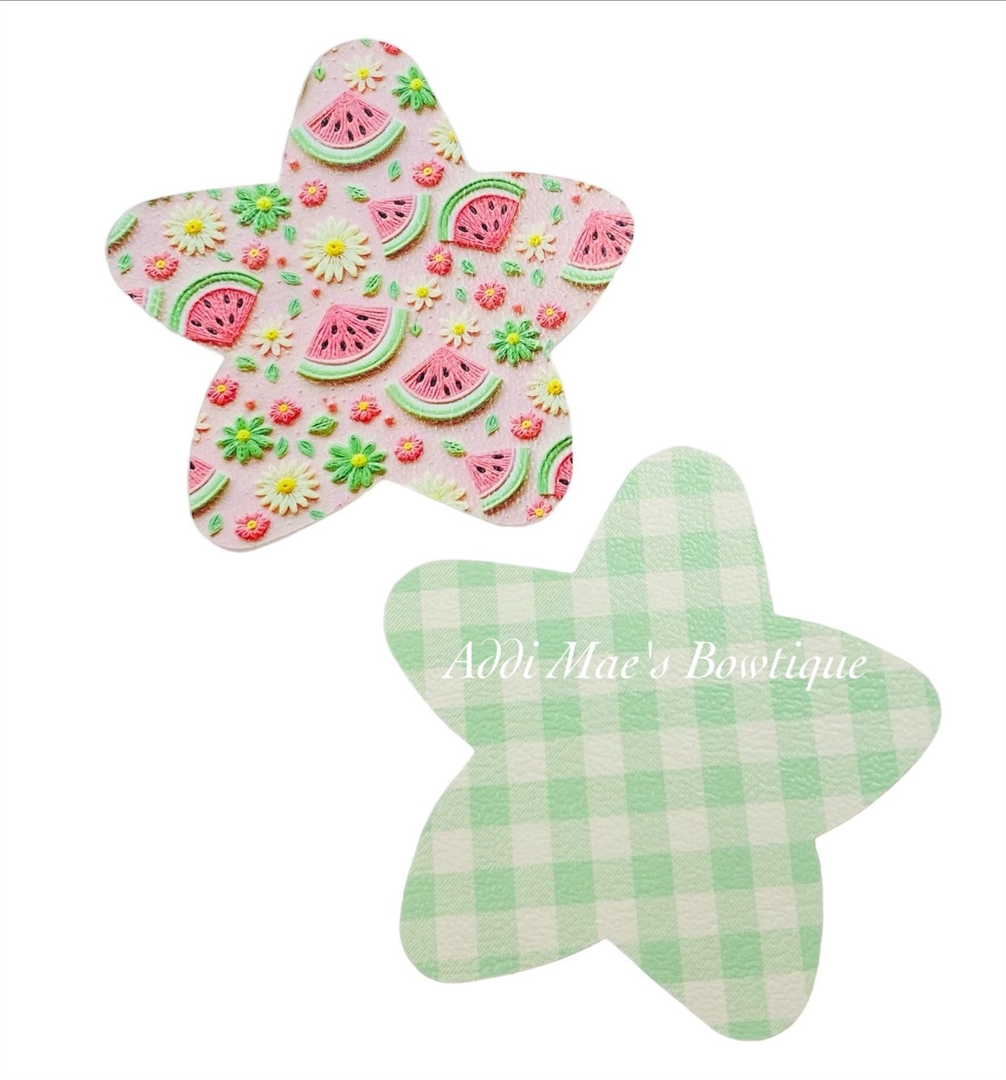 Watermelon Star Shaped Snap Clip Set
