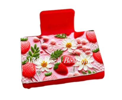 Strawberries Small Claw Clip