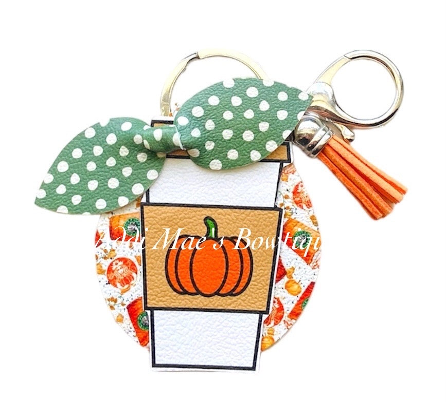 Pumpkin Spice Latte Keychain