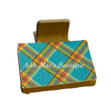 Fall Plaid Small Claw Clip