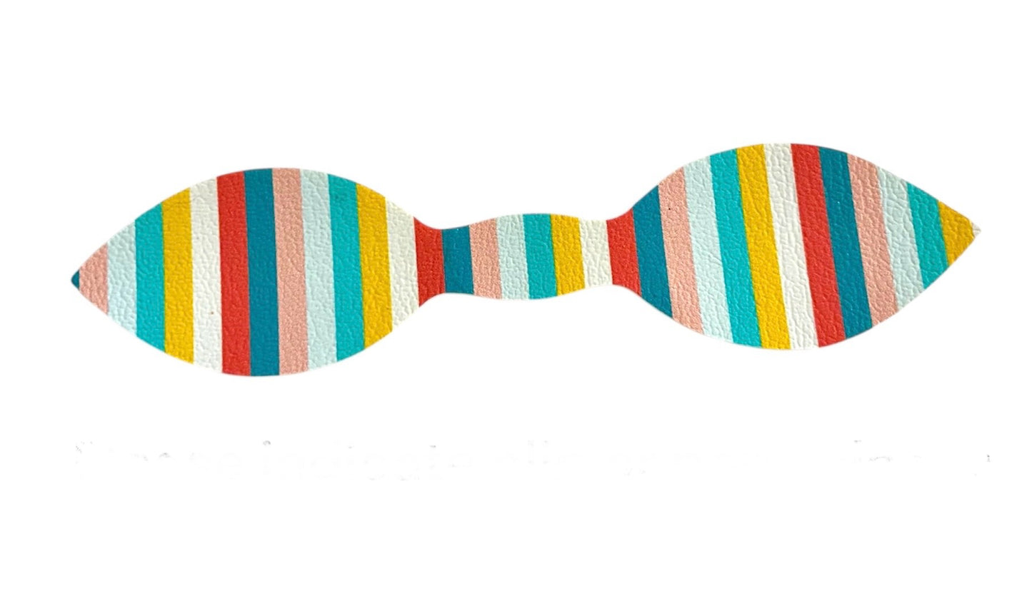 Summer Stripes Top Knot Pony / Clip