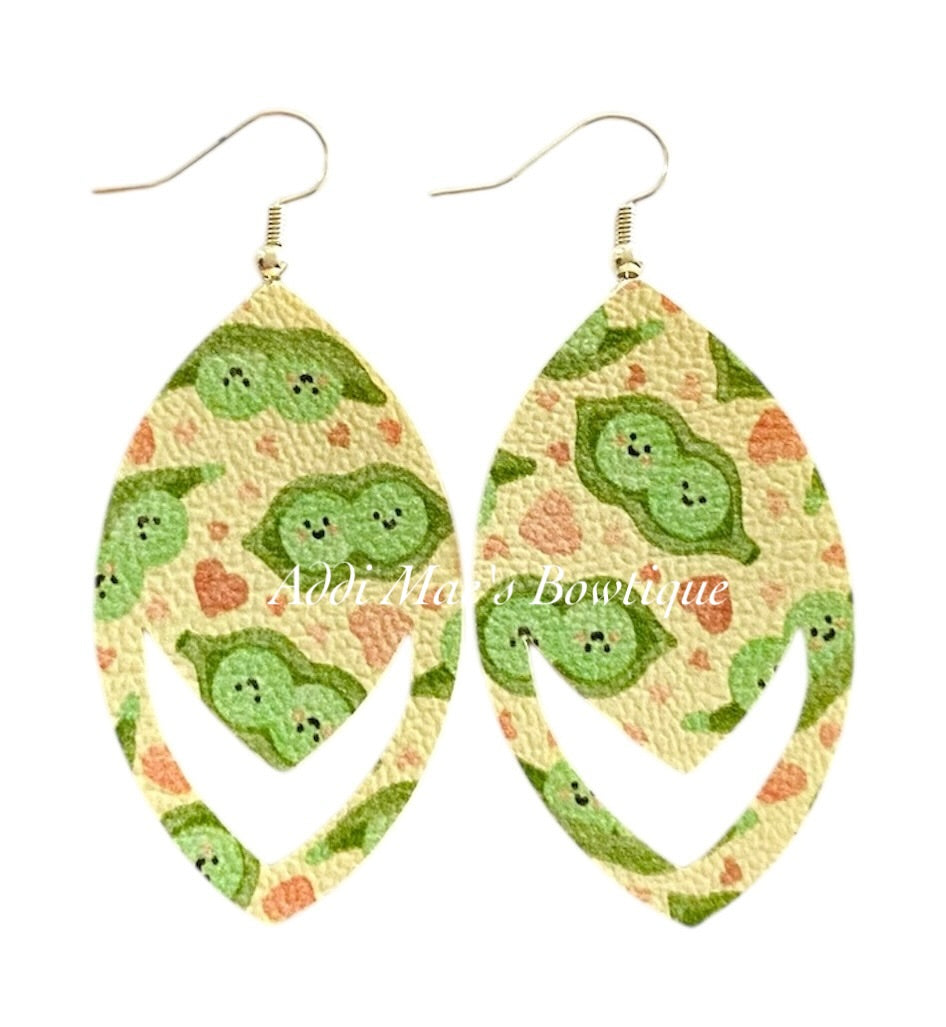 Peas in a Pod Dangle Earrings