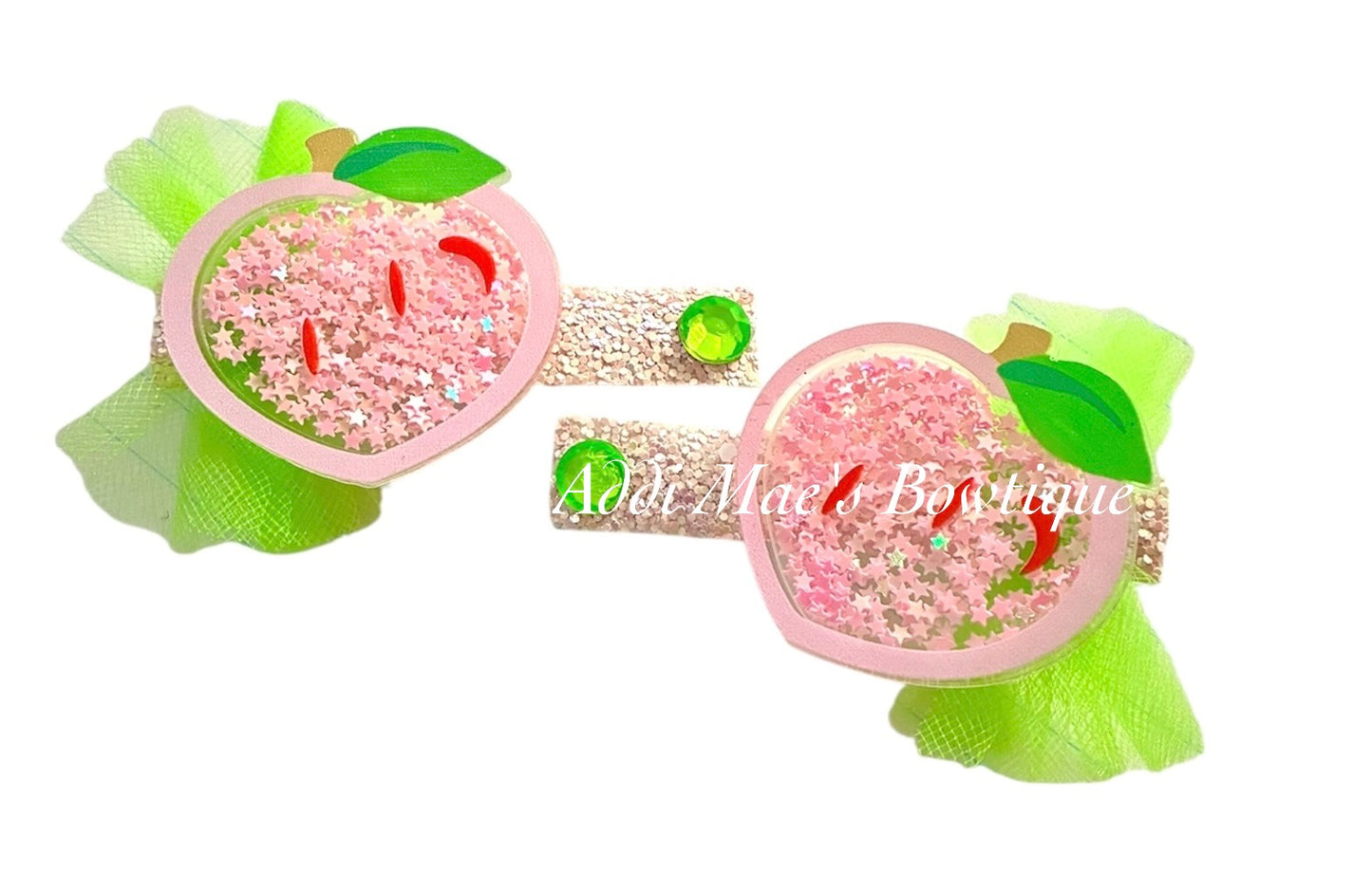 Peaches Alligator Clip Set