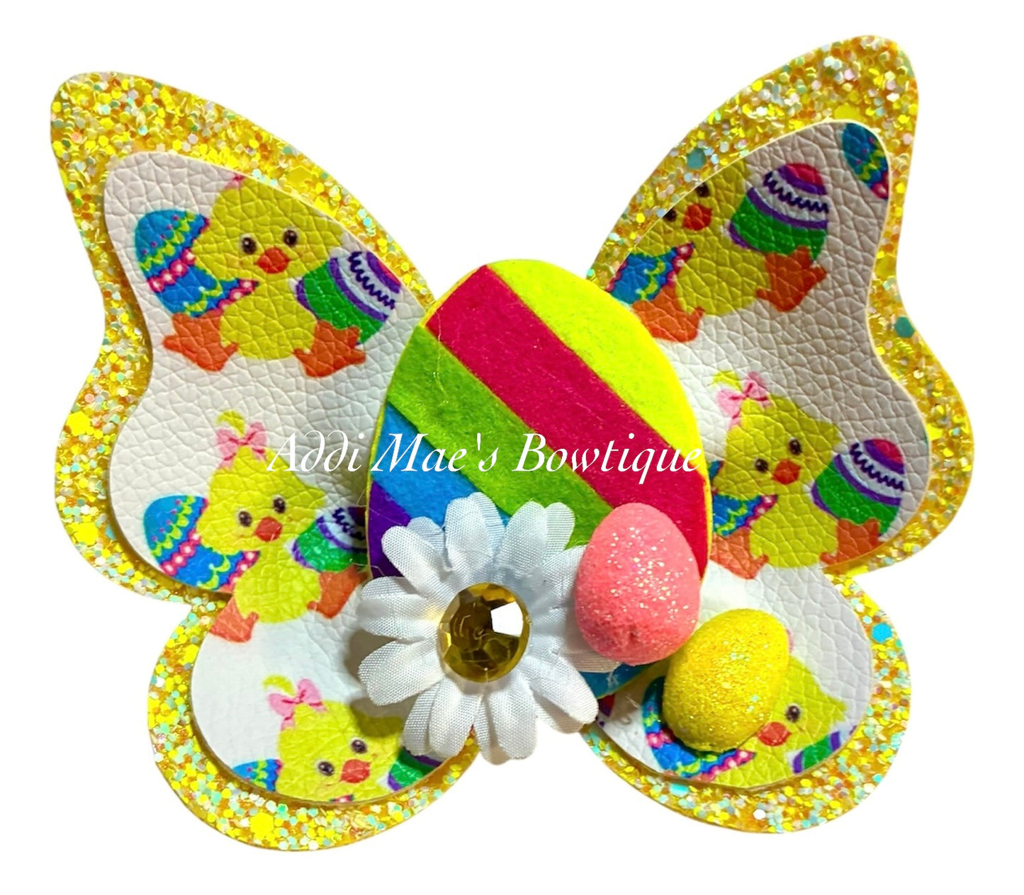 Easter Ducks Butterfly Bow