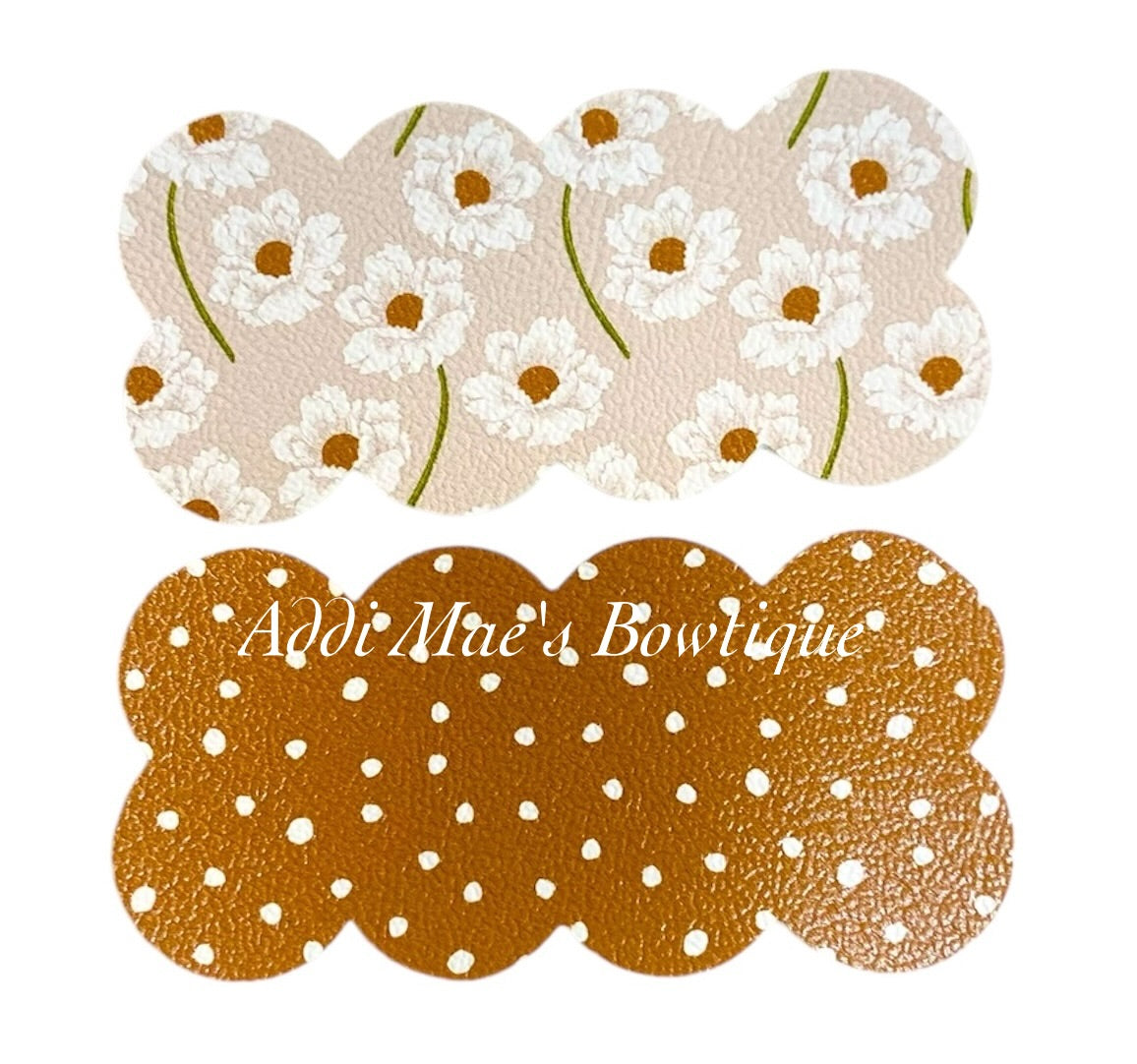 Copper Floral Snap Clip Set