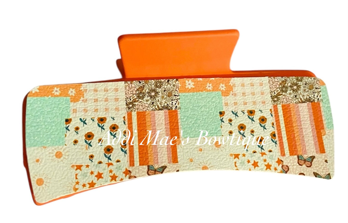 Summer Patchwork XL Claw Clip