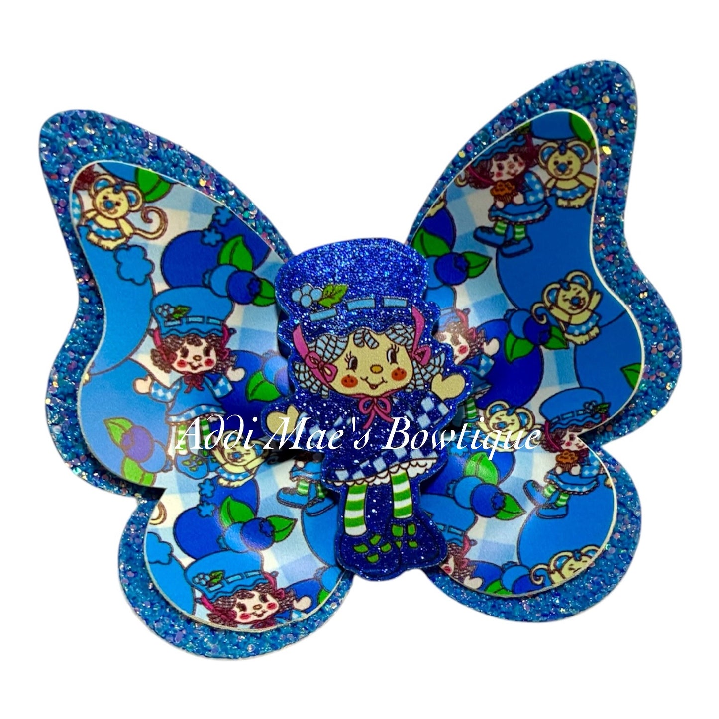 Blueberry Girl Butterfly Bow