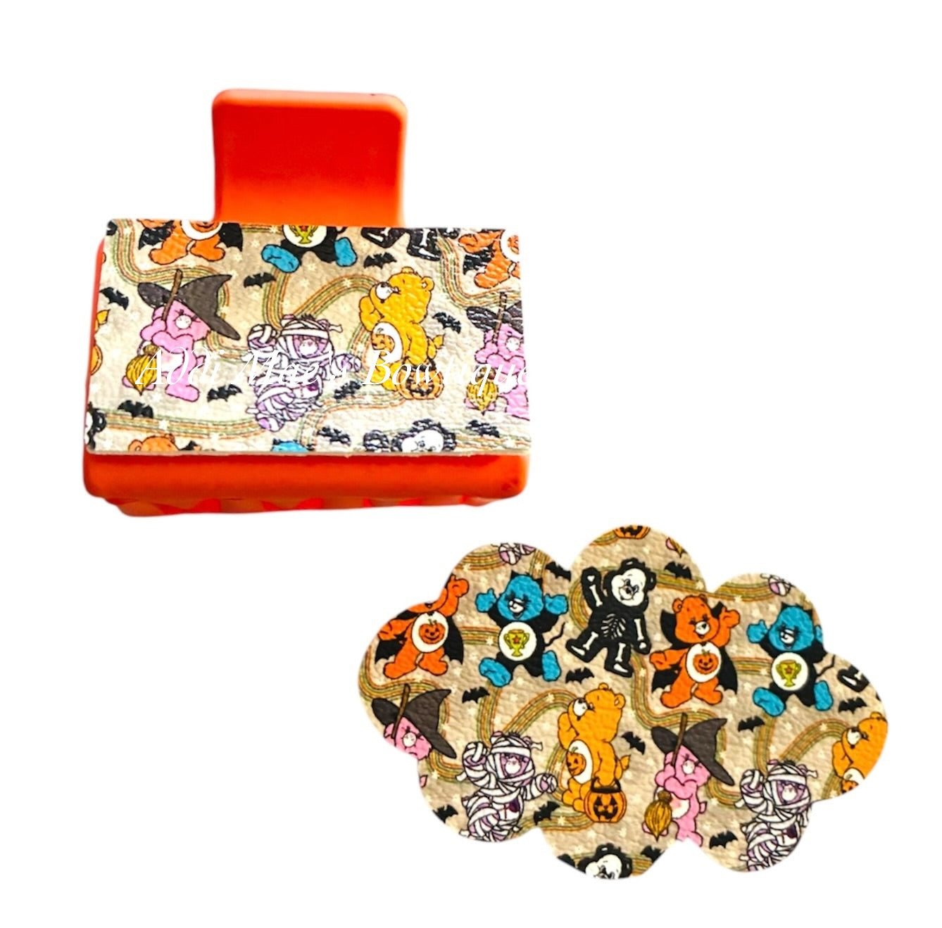 Scary Bears Halloween Small Claw Clip & Snap Clip Set