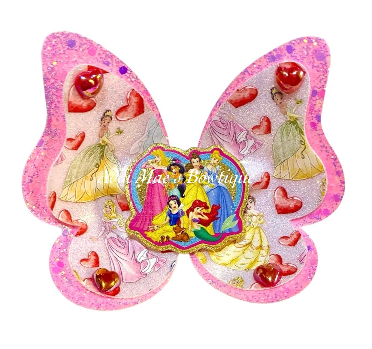 Princesses Hearts Butterfly Bow