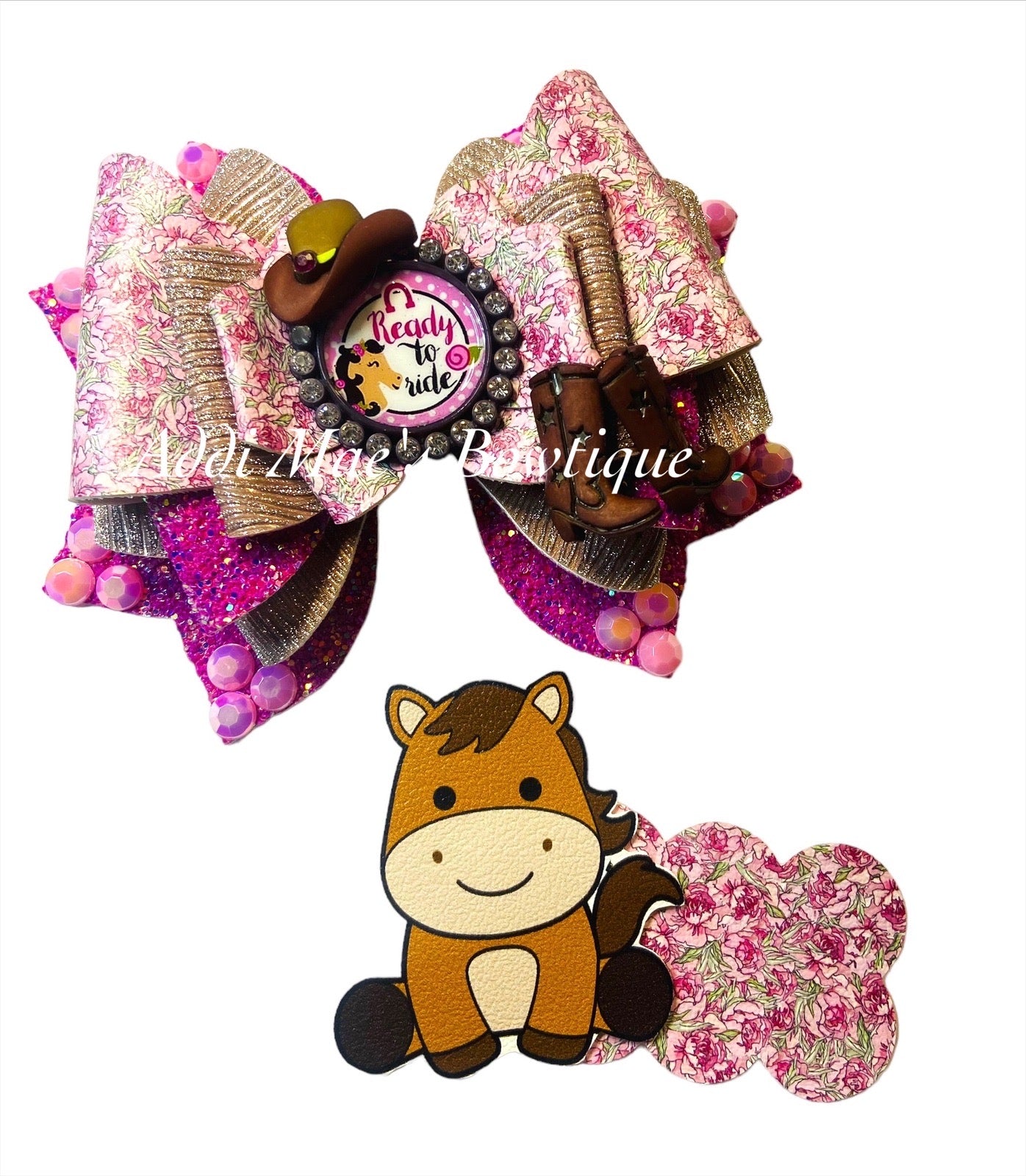Ready To Ride Horse Bow & Snap Clip Set
