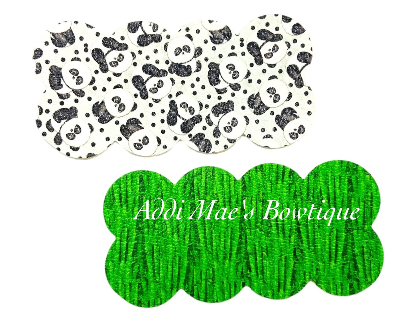 Panda Bear & Bamboo Snap Clip Set