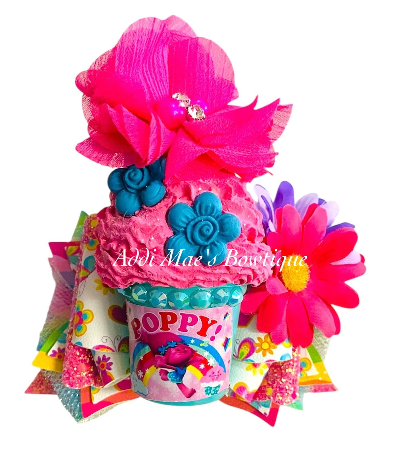 Pink Troll Cup Bow
