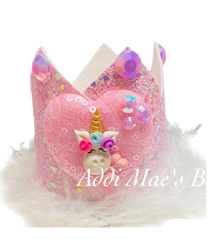Unicorn Glitter Crown