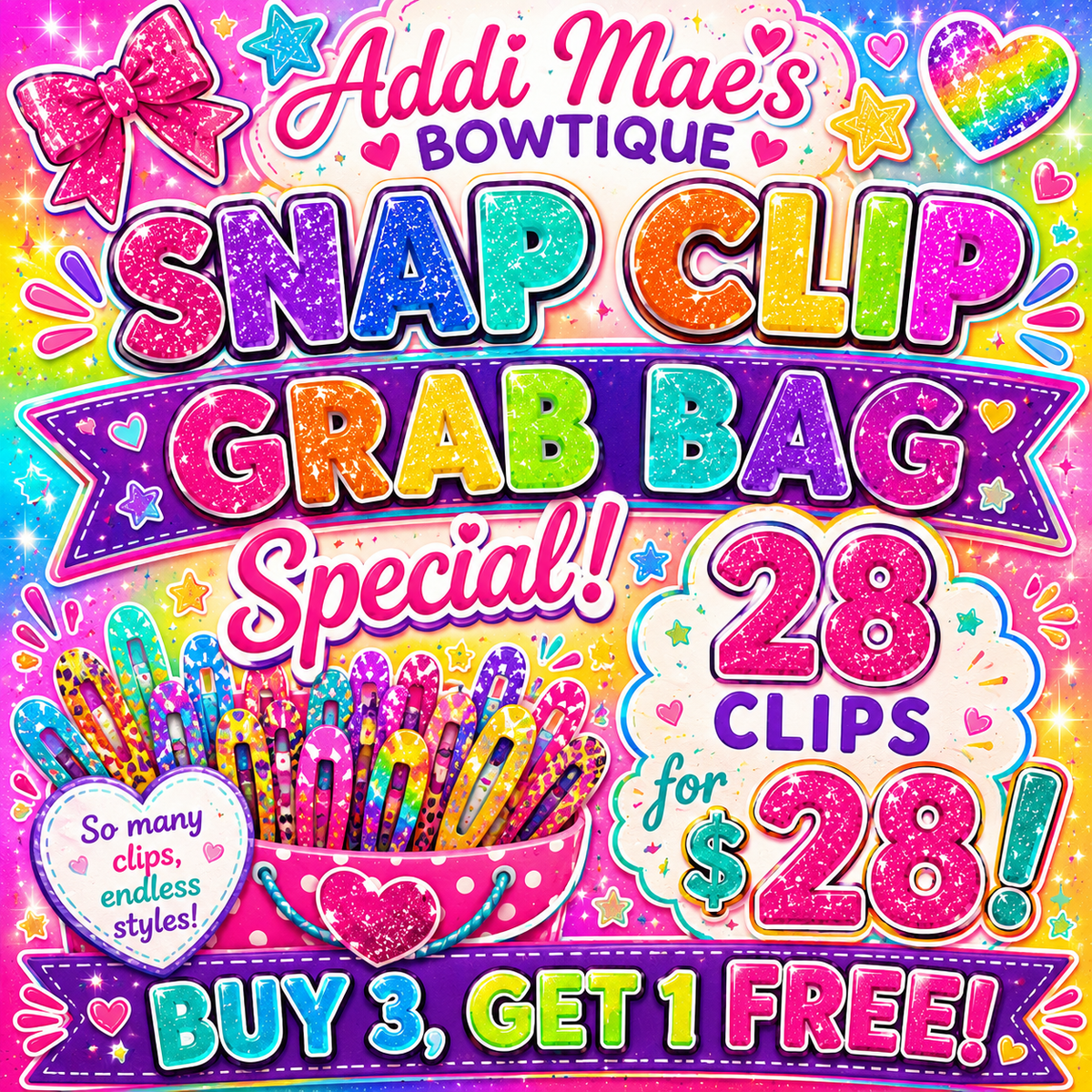 Snap Clip Grab Bag~ Limited Time Sale!!