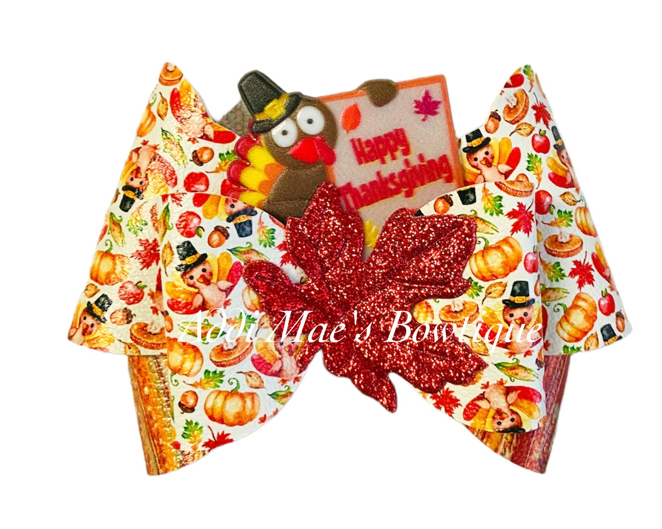 Thanksgiving Turkey Fall Bow