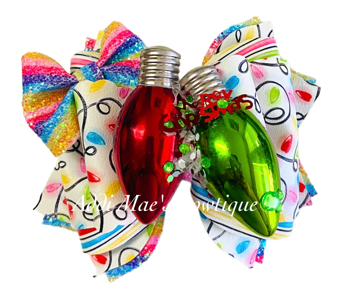 Christmas Lights Bow