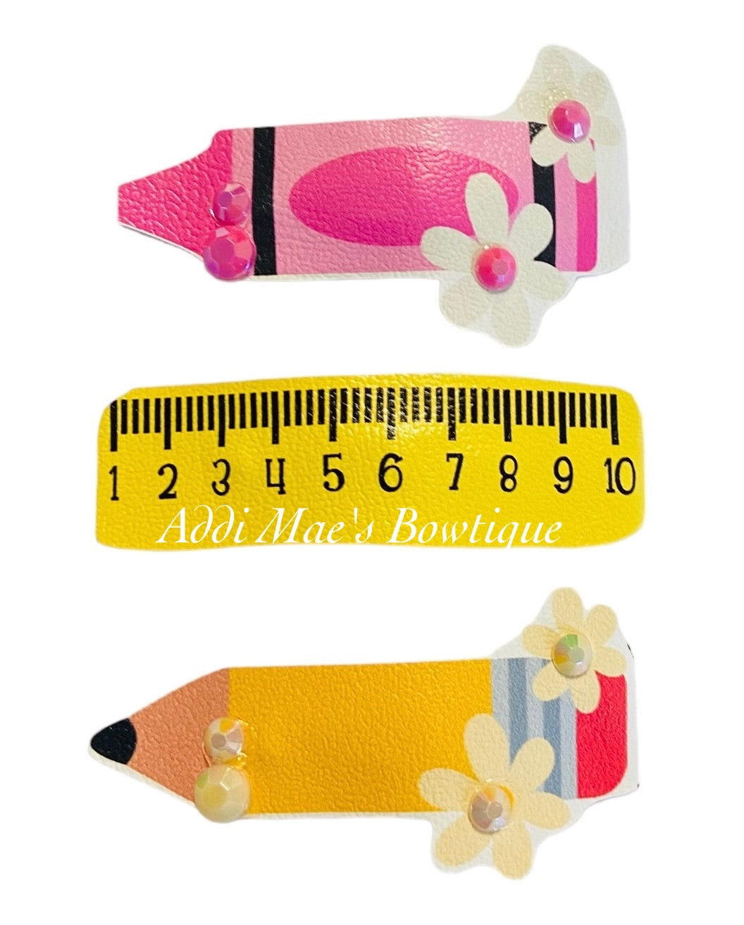 School Supplies Back To School Snap Clip Set