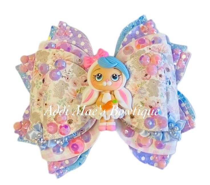Easter Bunny Girl Bow