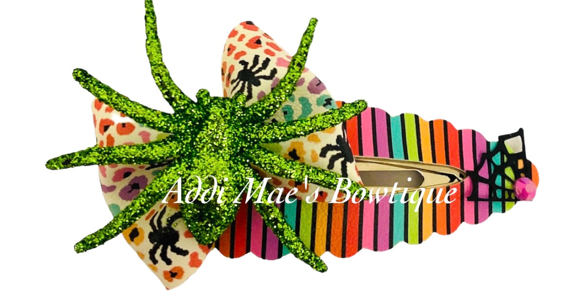 Neon Spider Halloween XL SnapClip