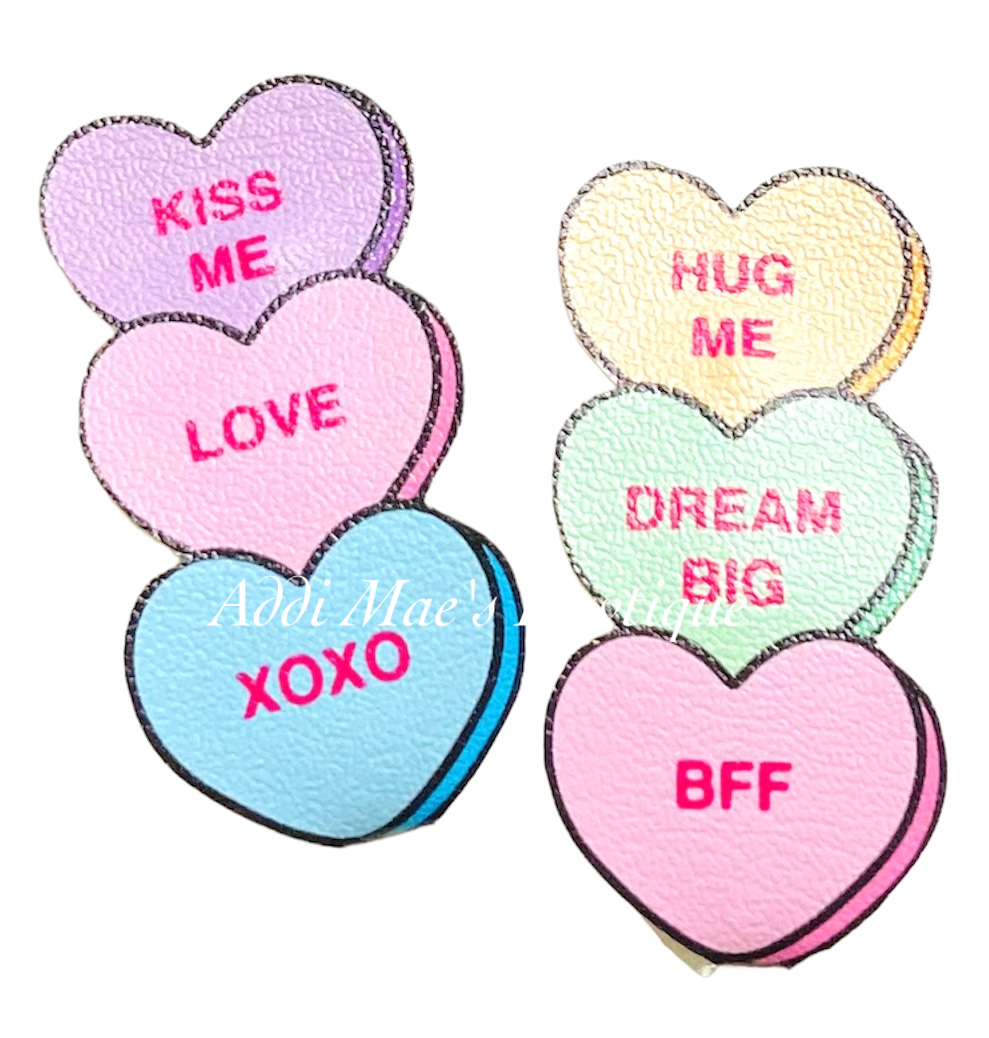 Talking Candy Hearts Valentines Day SnapClip Set