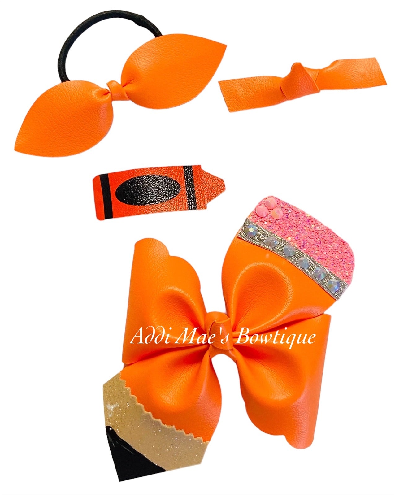 Back To School Solid Orange Set