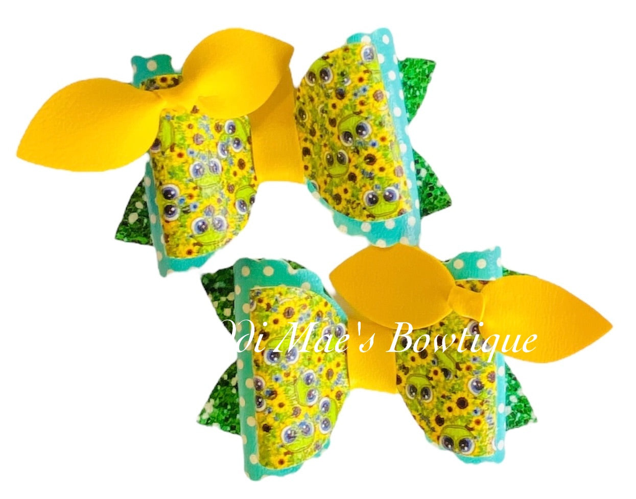 Sunflower Frog Piggy Set