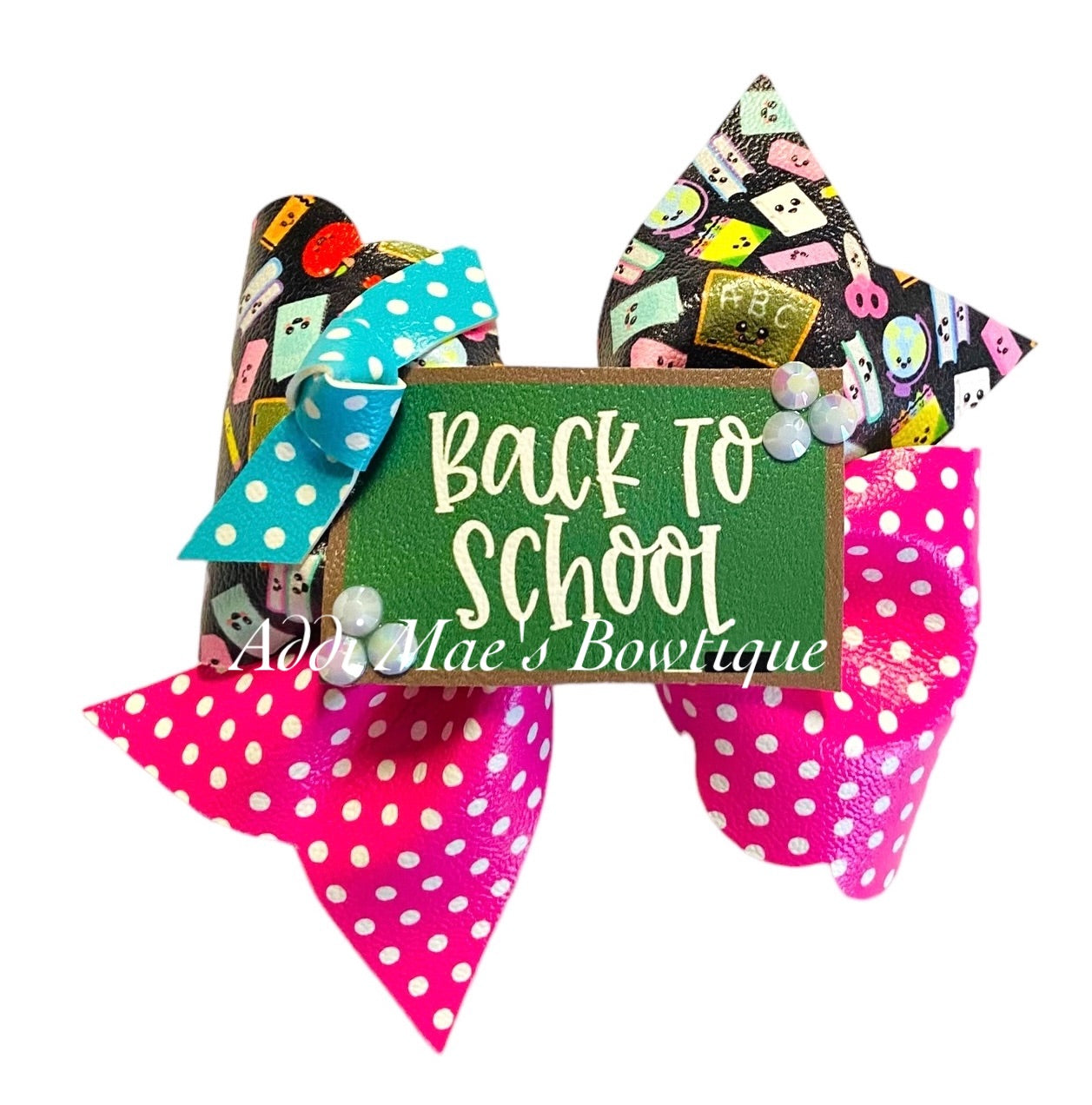 Chalkboard Back To School Bow