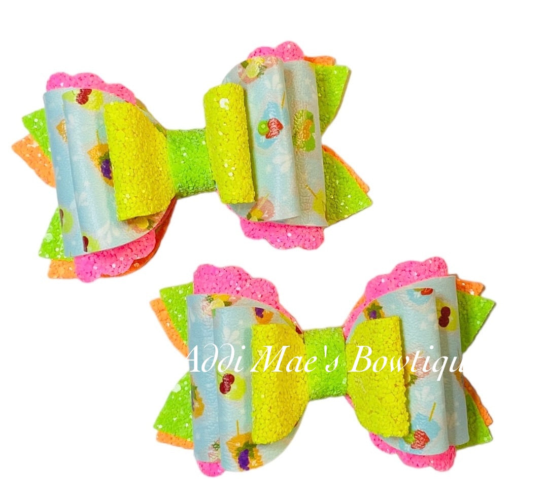 Fruit Juice Pouches Neon Summer Piggy Set