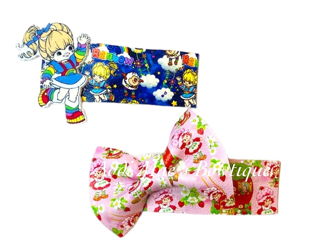 Cartoon Strawberry Girl Rainbow Girl SnapClip Set